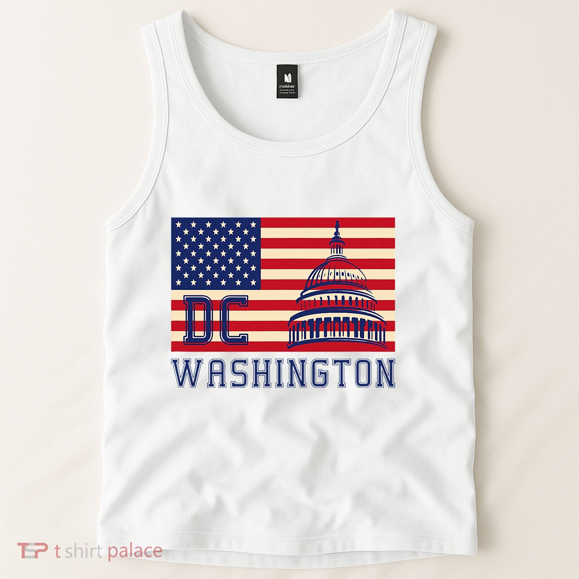 Washington Dc Flag Of The United States Tank Top