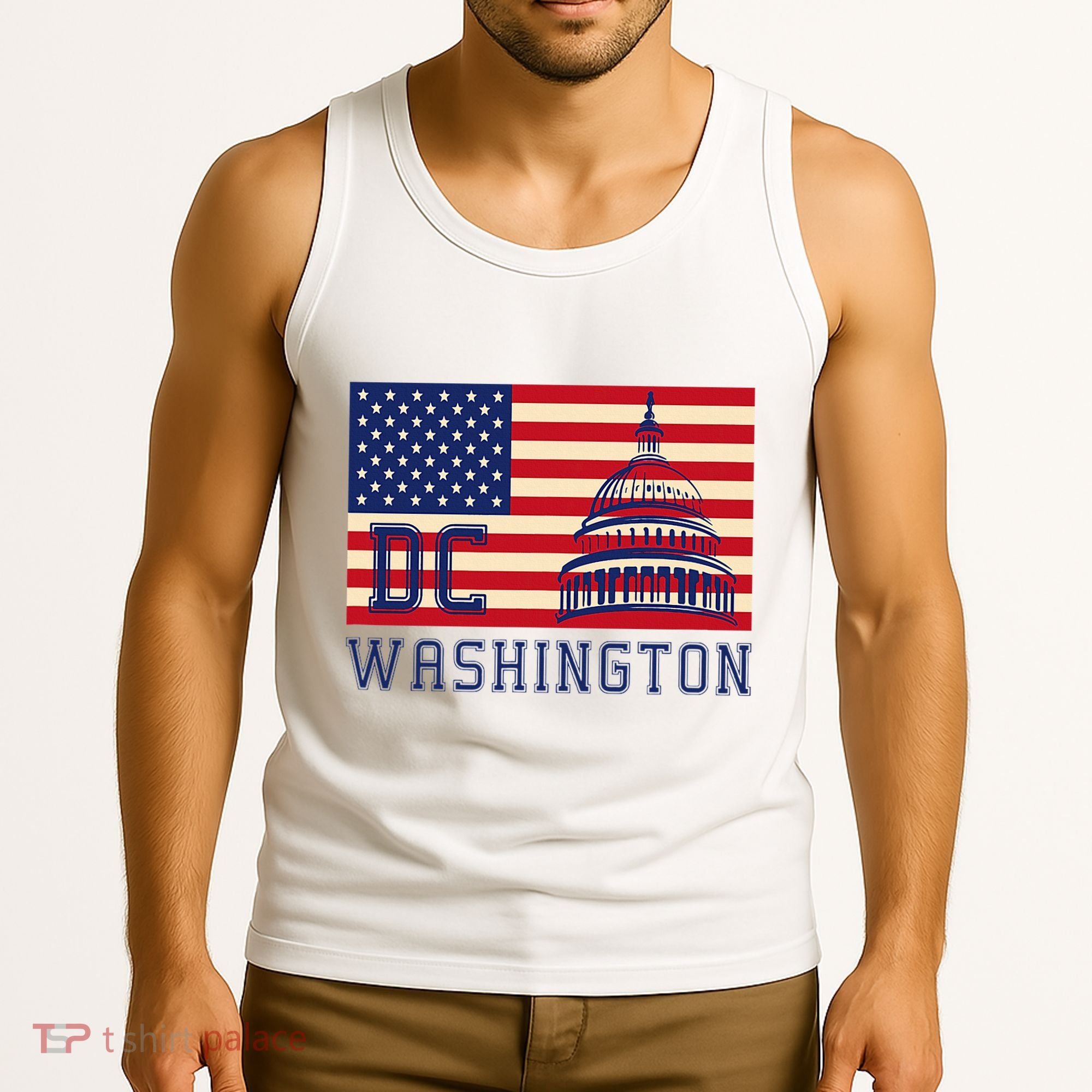 Washington Dc Flag Of The United States Tank Top