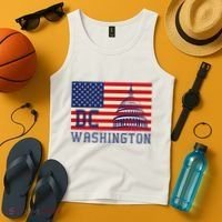 Washington Dc Flag Of The United States Tank Top thumb 4