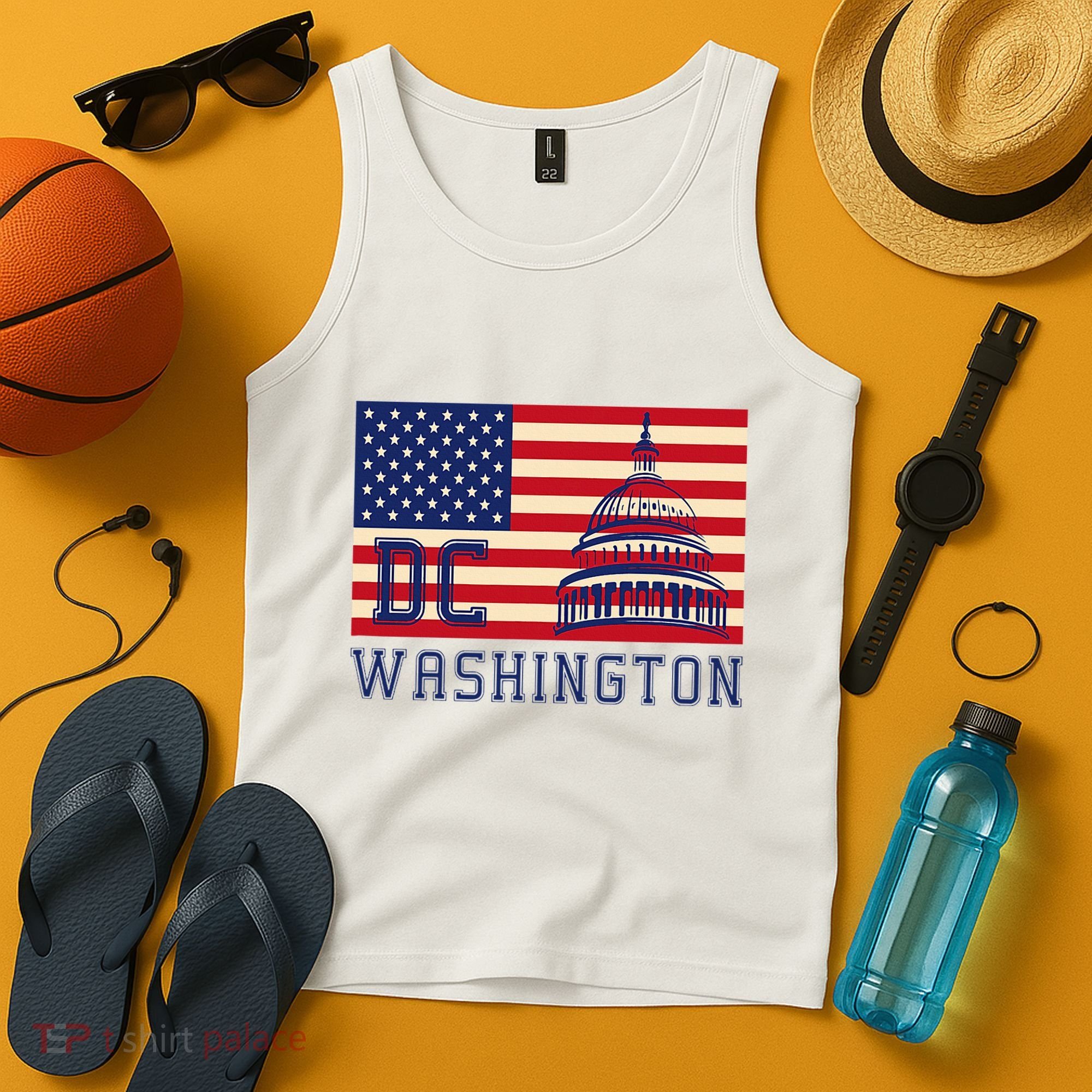Washington Dc Flag Of The United States Tank Top