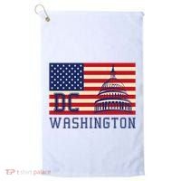 Washington Dc Flag Of The United States Golf Towel thumb 0