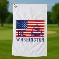 Washington Dc Flag Of The United States Golf Towel thumb 1