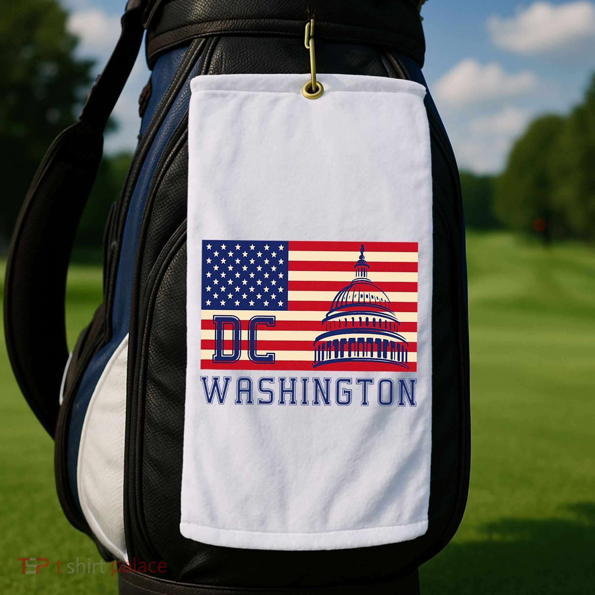Washington Dc Flag Of The United States Golf Towel
