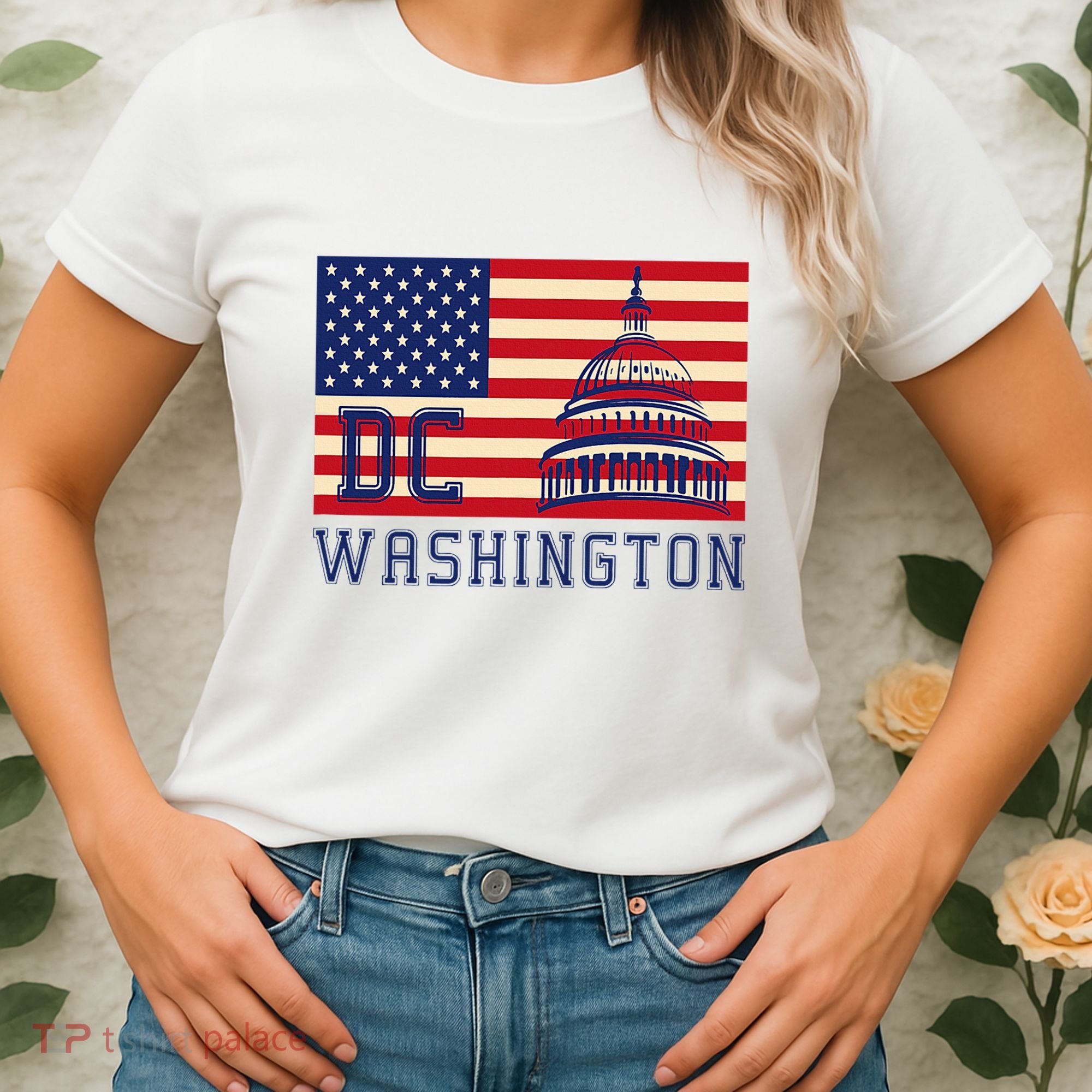 Washington Dc Flag Of The United States Women's T-Shirt