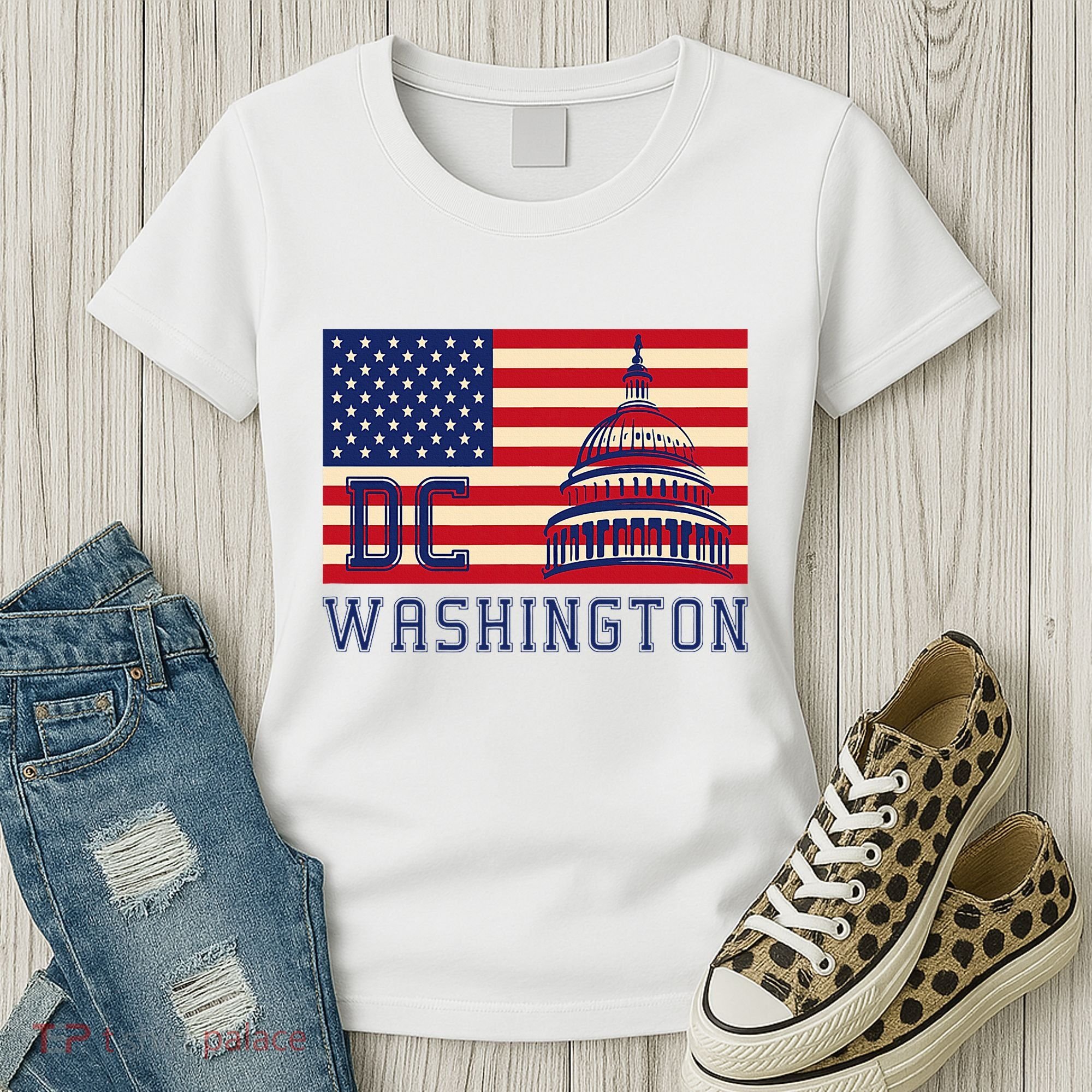 Washington Dc Flag Of The United States Women's T-Shirt
