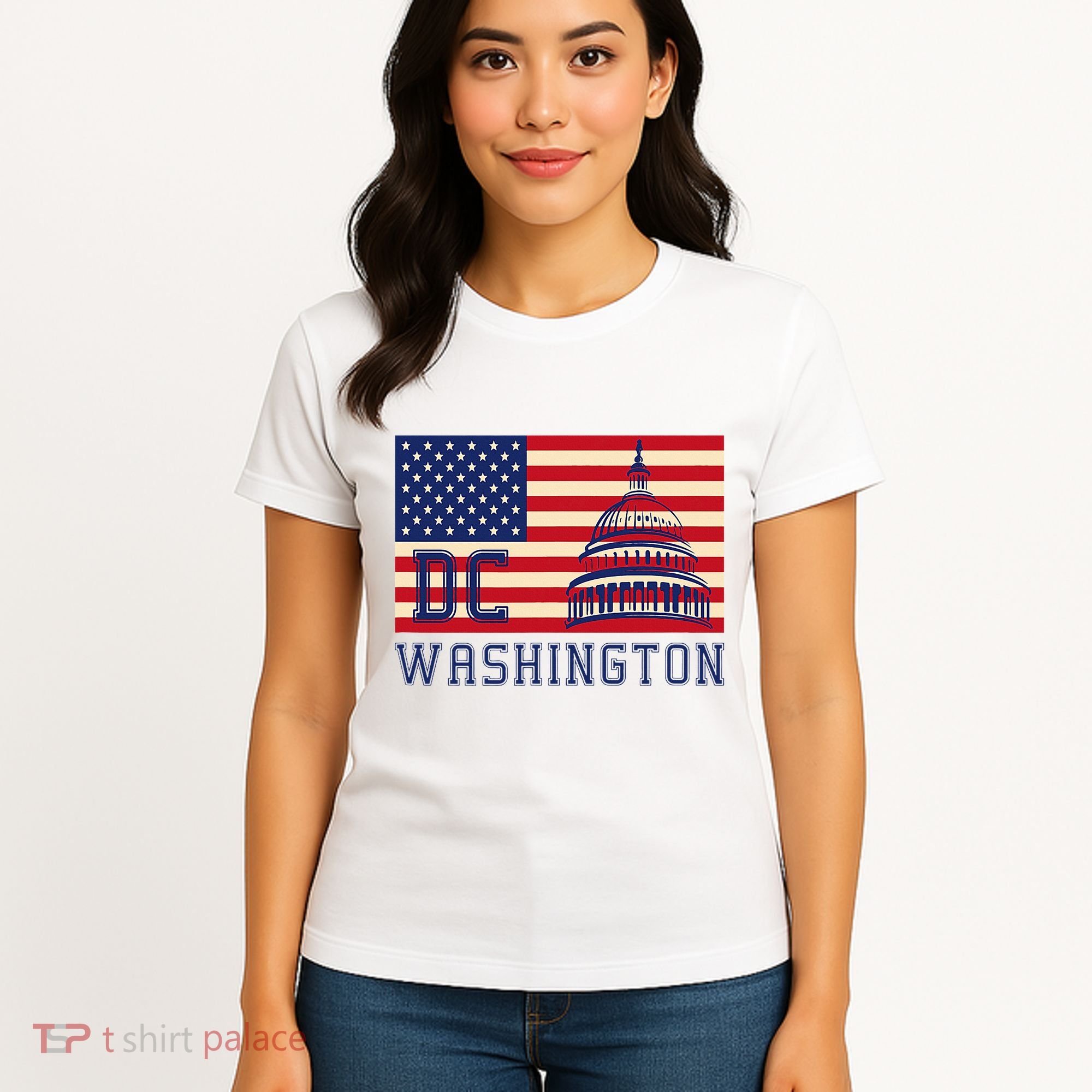 Washington Dc Flag Of The United States Women's T-Shirt