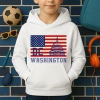 Washington Dc Flag Of The United States Kids Hoodie thumb 2