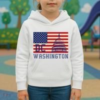 Washington Dc Flag Of The United States Kids Hoodie thumb 3