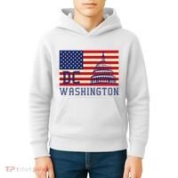Washington Dc Flag Of The United States Kids Hoodie thumb 4