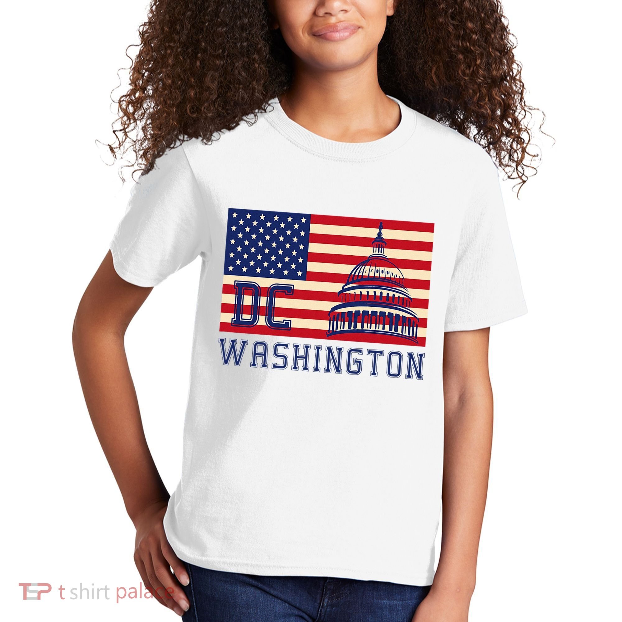 Washington Dc Flag Of The United States Kids T-Shirt