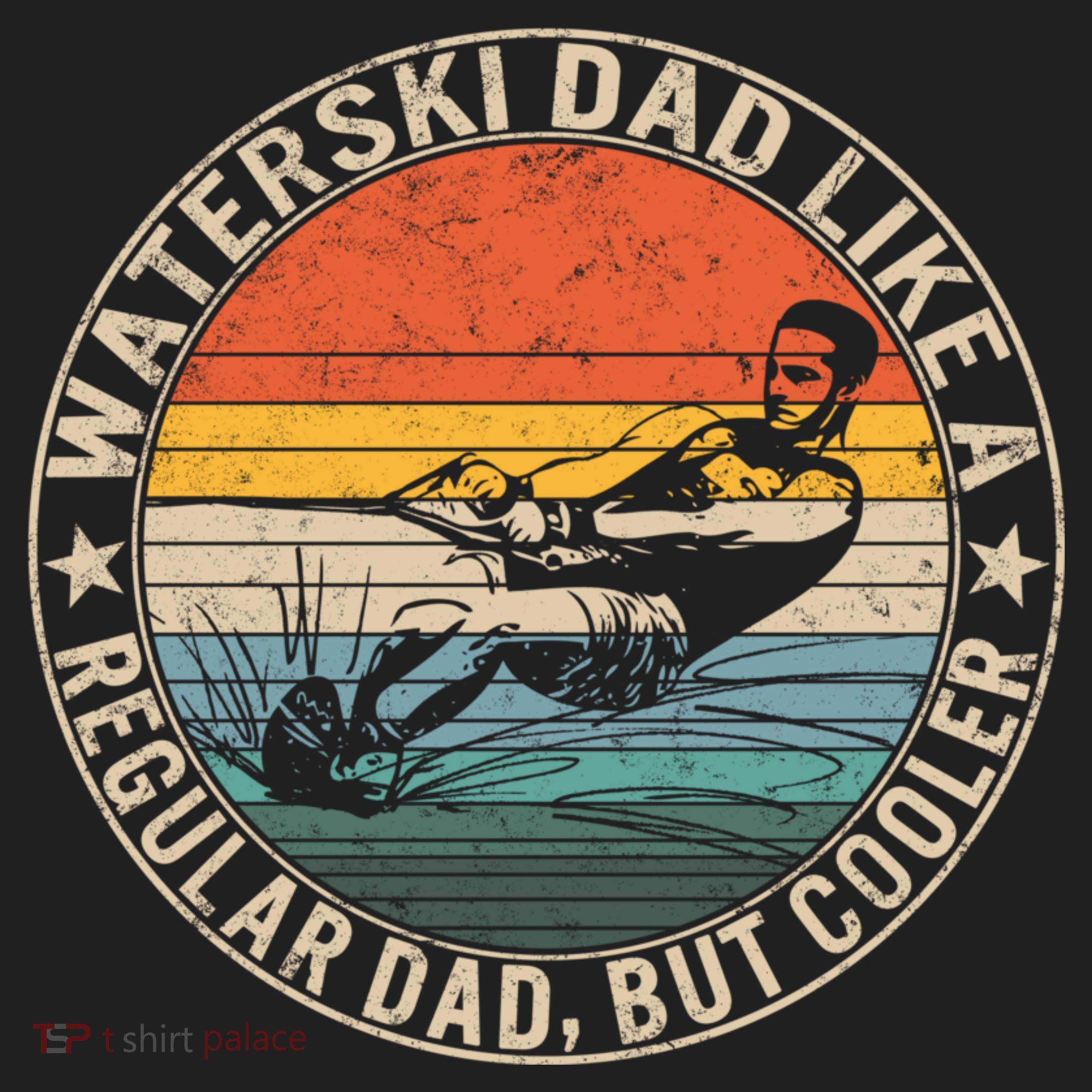 Waterski Dad Fathers Day Ski Lover Dad Water Skiing Rider Gift Women's Sweatshirt