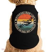 Waterski Dad Fathers Day Ski Lover Dad Water Skiing Rider Gift Doggie Tank thumb 0