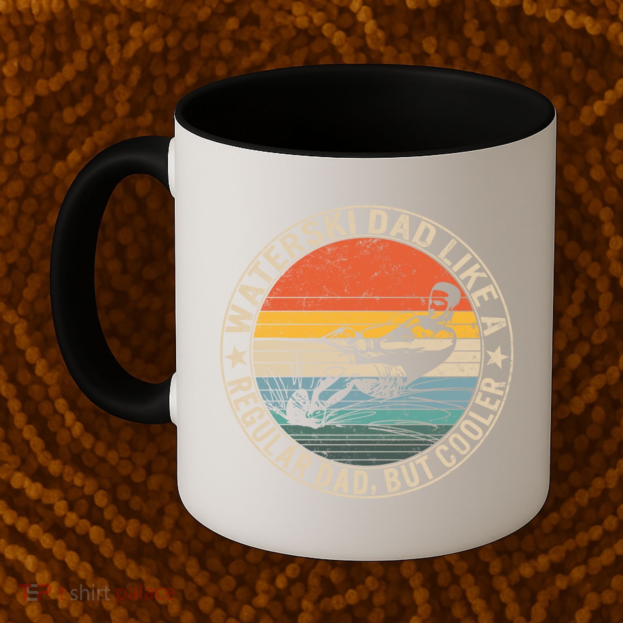 Waterski Dad Fathers Day Ski Lover Dad Water Skiing Rider Gift Coffee Mug