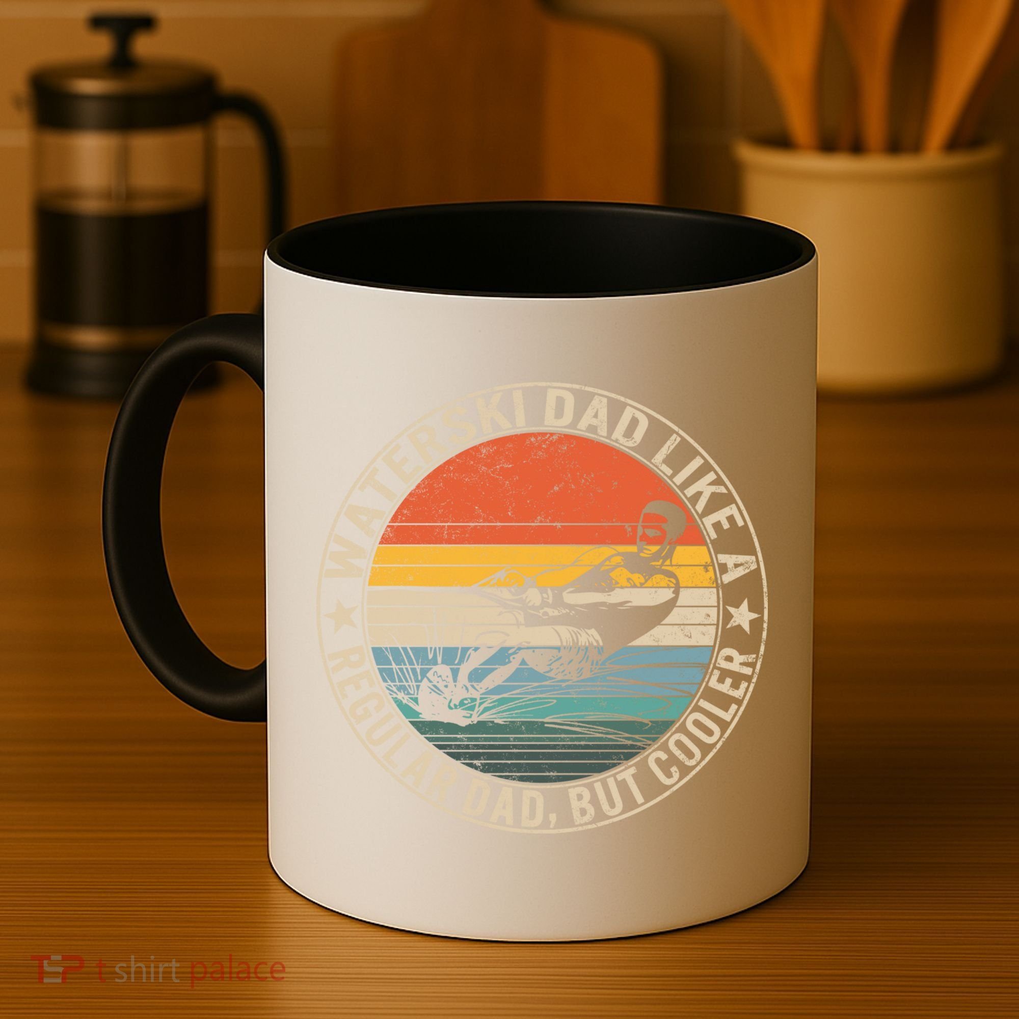 Waterski Dad Fathers Day Ski Lover Dad Water Skiing Rider Gift Coffee Mug