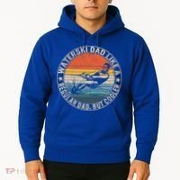 Waterski Dad Fathers Day Ski Lover Dad Water Skiing Rider Gift Hoodie thumb 2