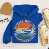 Waterski Dad Fathers Day Ski Lover Dad Water Skiing Rider Gift Hoodie thumb 4