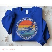 Waterski Dad Fathers Day Ski Lover Dad Water Skiing Rider Gift Sweatshirt thumb 2