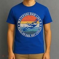 Waterski Dad Fathers Day Ski Lover Dad Water Skiing Rider Gift T-Shirt thumb 3