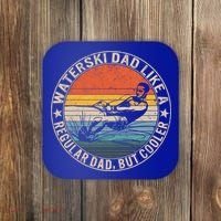 Waterski Dad Fathers Day Ski Lover Dad Water Skiing Rider Gift Coaster thumb 0