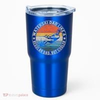 Waterski Dad Fathers Day Ski Lover Dad Water Skiing Rider Gift Tumbler thumb 0