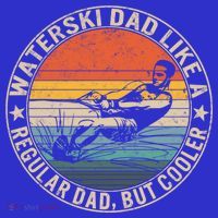 Waterski Dad Fathers Day Ski Lover Dad Water Skiing Rider Gift Mousepad thumb 1