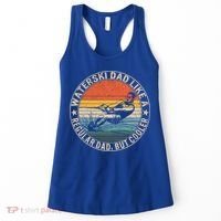 Waterski Dad Fathers Day Ski Lover Dad Water Skiing Rider Gift Women's Tank Top thumb 0