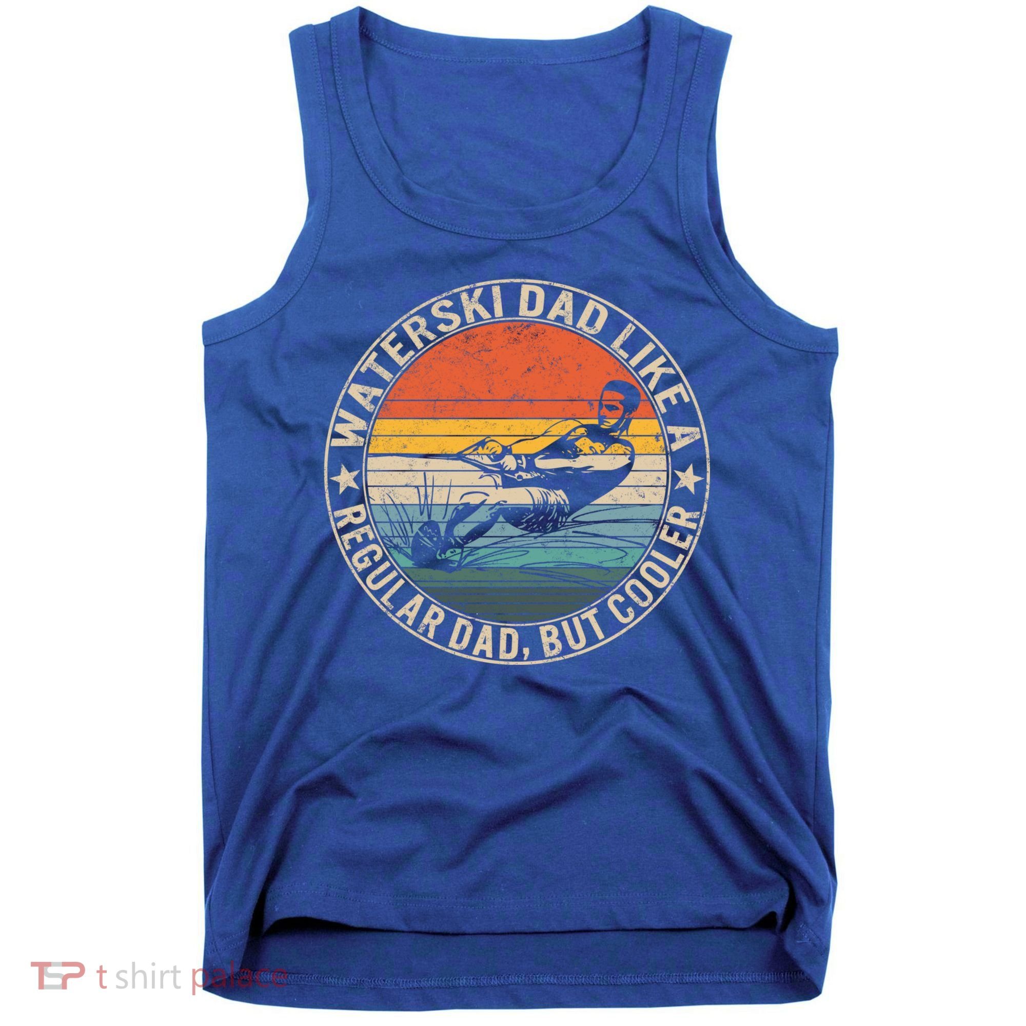 Waterski Dad Fathers Day Ski Lover Dad Water Skiing Rider Gift Tank Top
