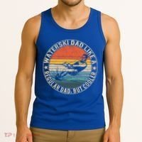 Waterski Dad Fathers Day Ski Lover Dad Water Skiing Rider Gift Tank Top thumb 3