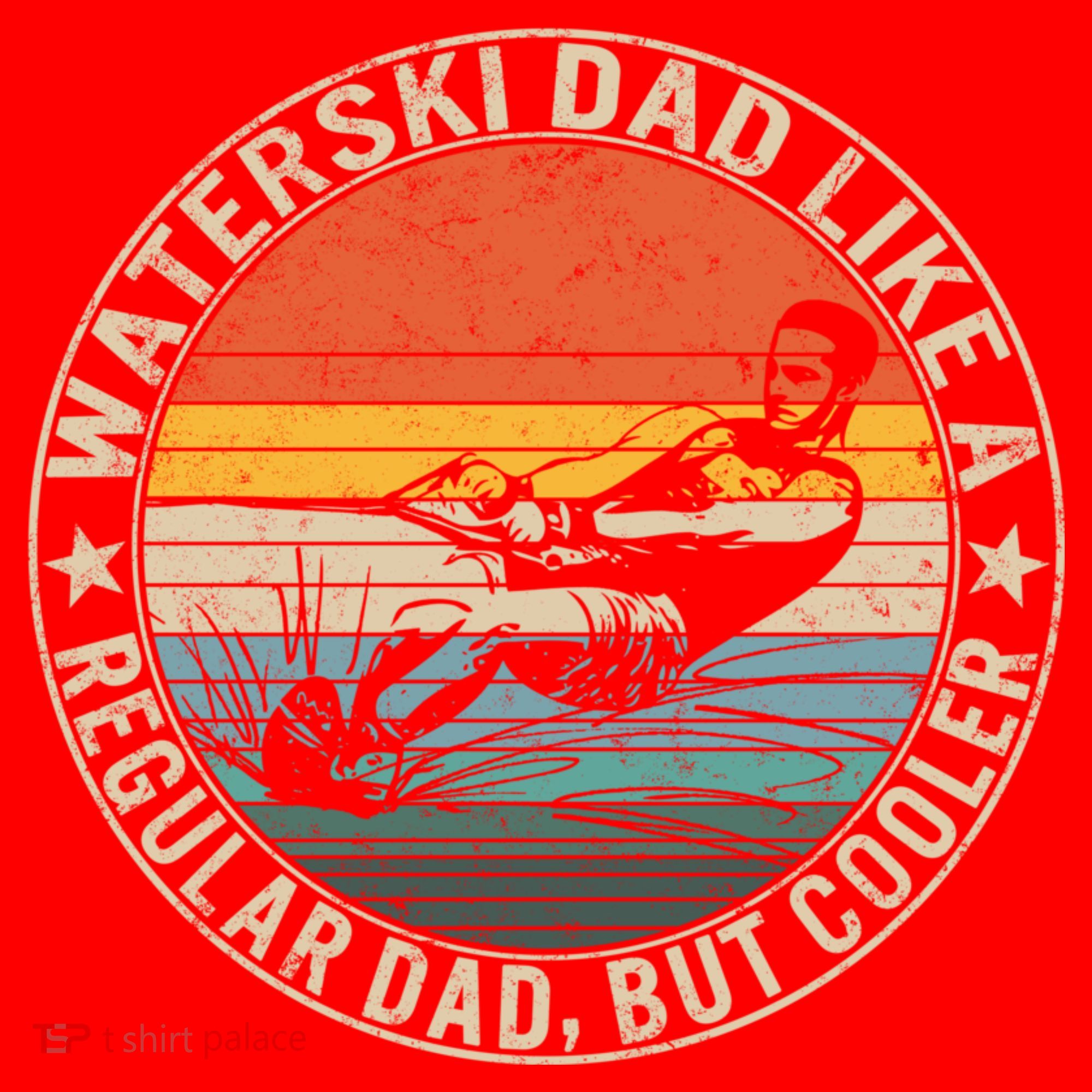 Waterski Dad Fathers Day Ski Lover Dad Water Skiing Rider Gift Santa Hat