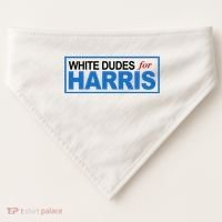 White Dudes For Kamala Harris USA-Made Doggie Bandana thumb 0