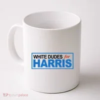 White Dudes For Kamala Harris Coffee Mug thumb 0