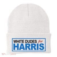 White Dudes For Kamala Harris Beanie thumb 0