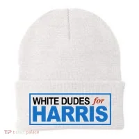 White Dudes For Kamala Harris Beanie thumb 0
