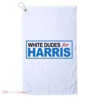 White Dudes For Kamala Harris Golf Towel thumb 0