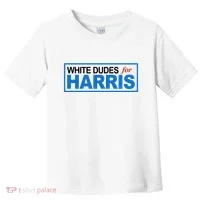 White Dudes For Kamala Harris Toddler T-Shirt thumb 0
