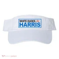 White Dudes For Kamala Harris Visor thumb 0