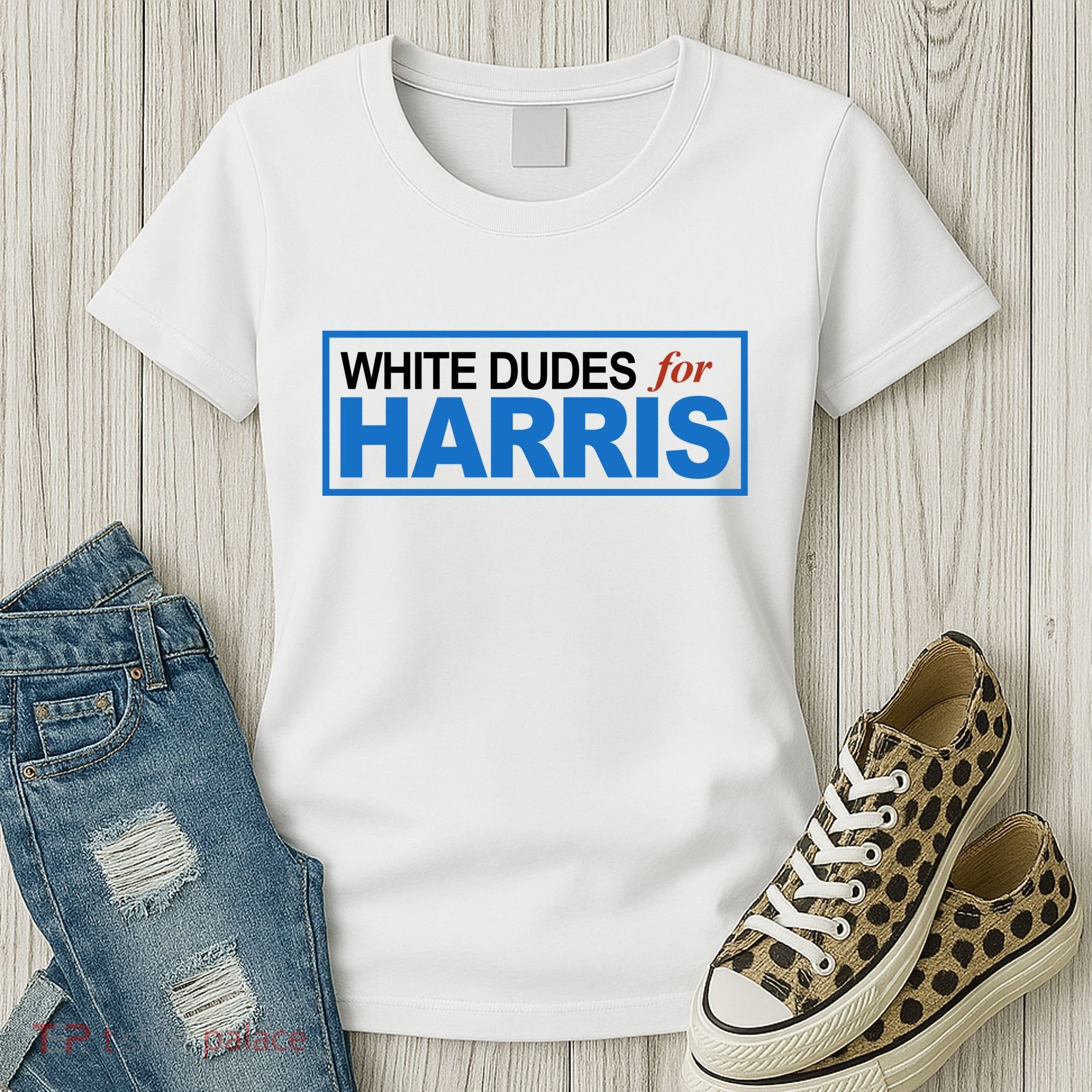 White Dudes For Kamala Harris Women's T-Shirt