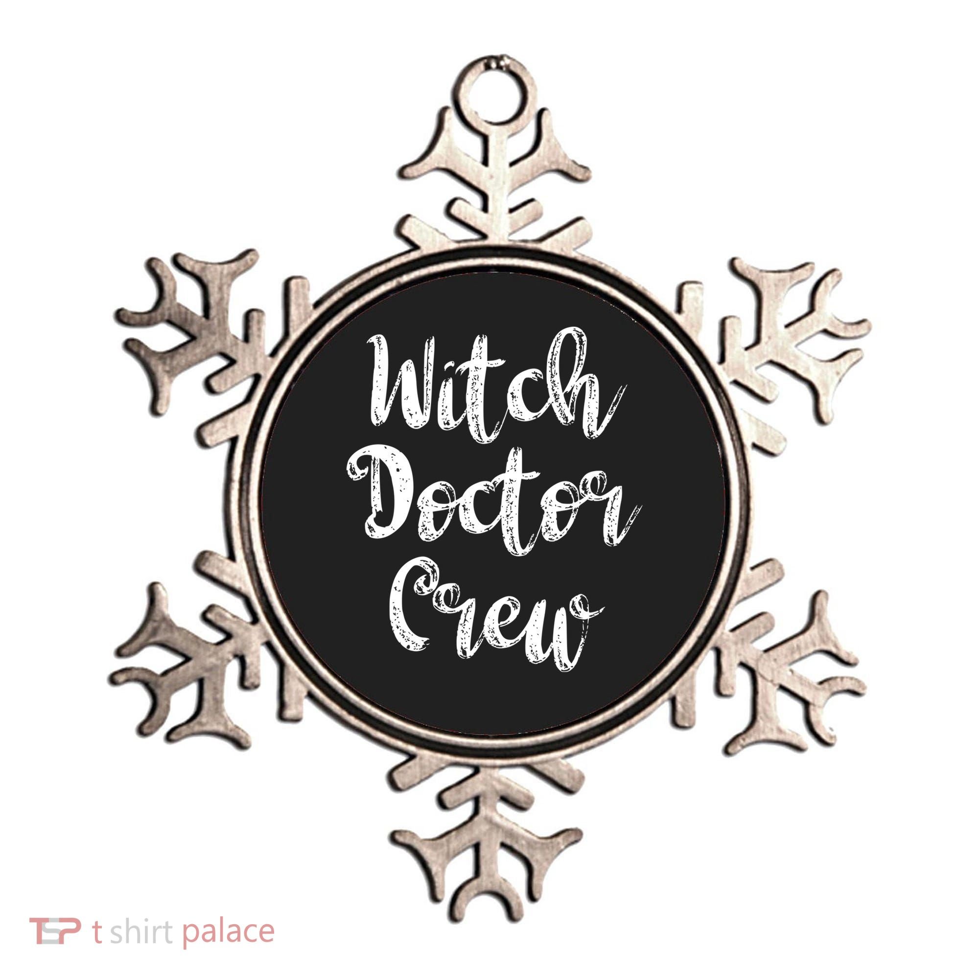 Witch Doctor Funny Halloween Party Meaningful Gift Ornament