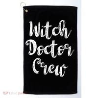 Witch Doctor Funny Halloween Party Meaningful Gift Golf Towel thumb 0