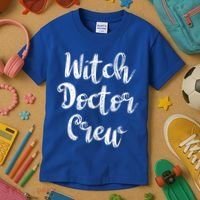Witch Doctor Funny Halloween Party Meaningful Gift Kids T-Shirt thumb 3