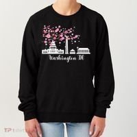 Washington Dc Funny Gift Cherry Blossoms Memorial Monut Meaningful Gift Women's Sweatshirt thumb 0