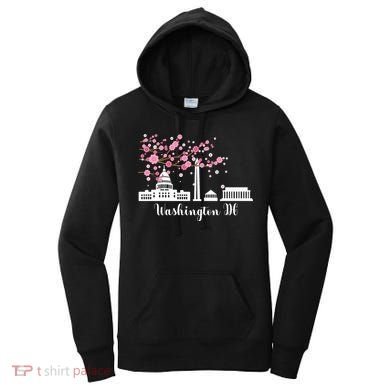 Washington Dc Funny Gift Cherry Blossoms Memorial Monut Meaningful Gift Women's Hoodie