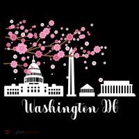 Washington Dc Funny Gift Cherry Blossoms Memorial Monut Meaningful Gift Women's Hoodie thumb 2