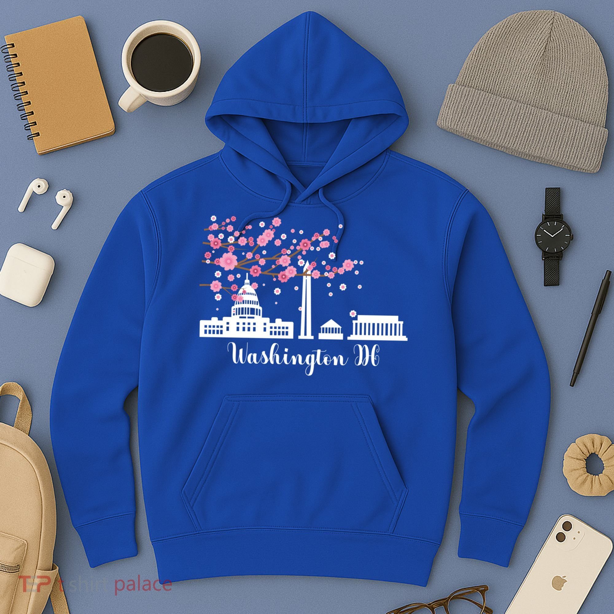 Washington Dc Funny Gift Cherry Blossoms Memorial Monut Meaningful Gift Hoodie