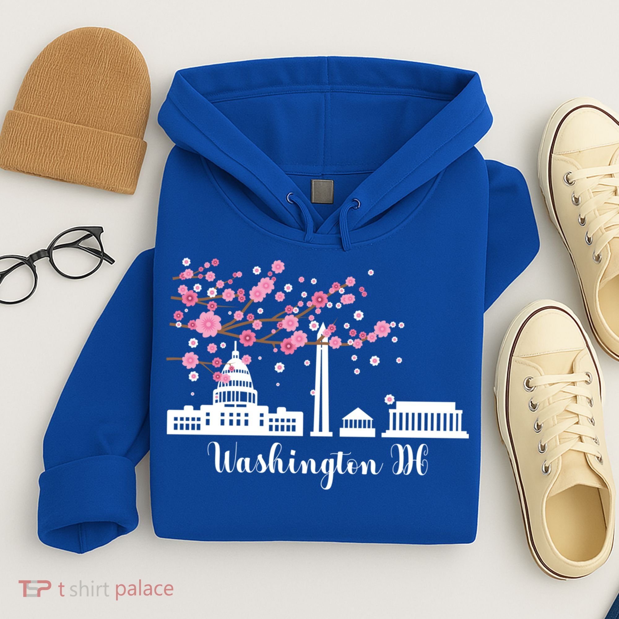 Washington Dc Funny Gift Cherry Blossoms Memorial Monut Meaningful Gift Hoodie