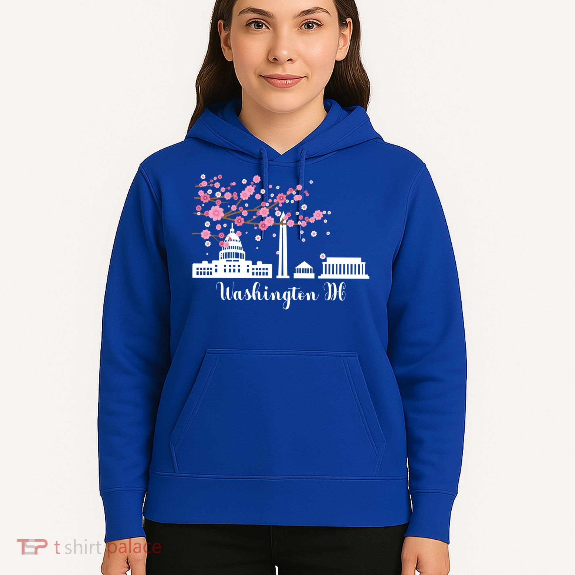 Washington Dc Funny Gift Cherry Blossoms Memorial Monut Meaningful Gift Hoodie