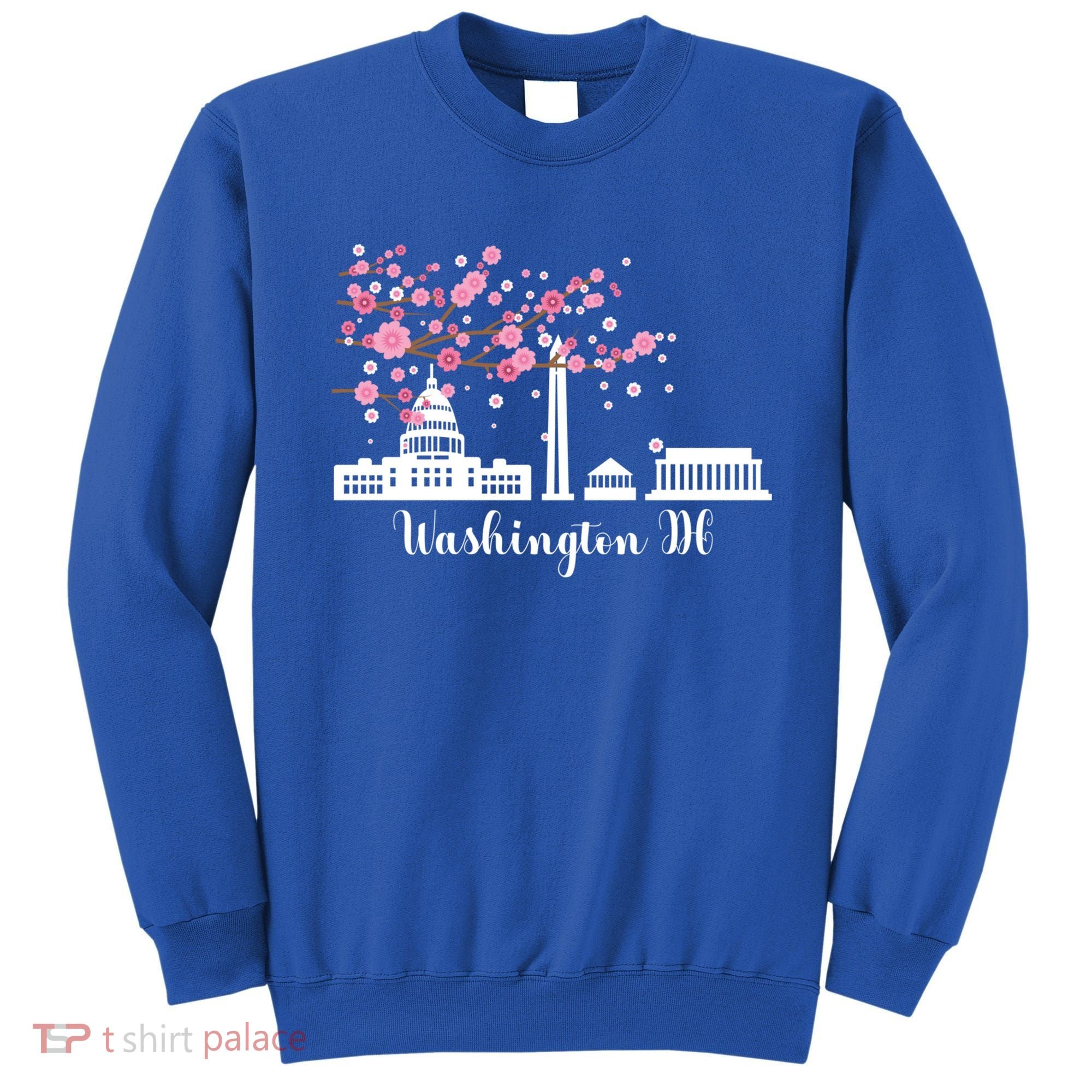Washington Dc Funny Gift Cherry Blossoms Memorial Monut Meaningful Gift Sweatshirt