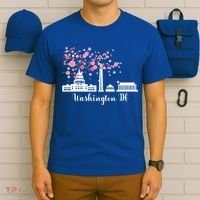 Washington Dc Funny Gift Cherry Blossoms Memorial Monut Meaningful Gift T-Shirt thumb 6