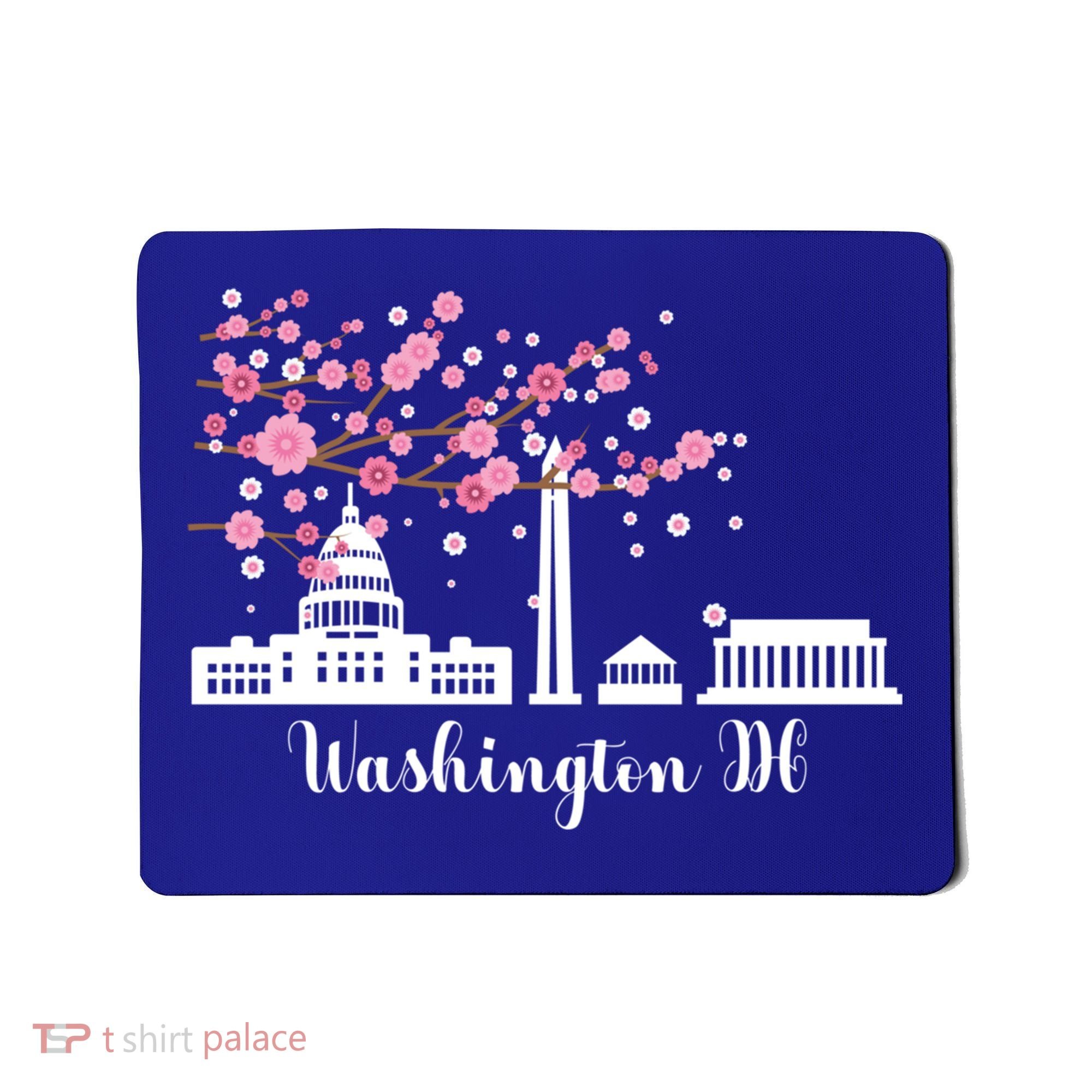 Washington Dc Funny Gift Cherry Blossoms Memorial Monut Meaningful Gift Mousepad