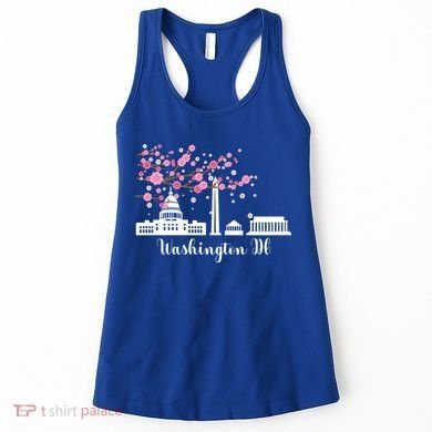 Washington Dc Funny Gift Cherry Blossoms Memorial Monut Meaningful Gift Women's Tank Top